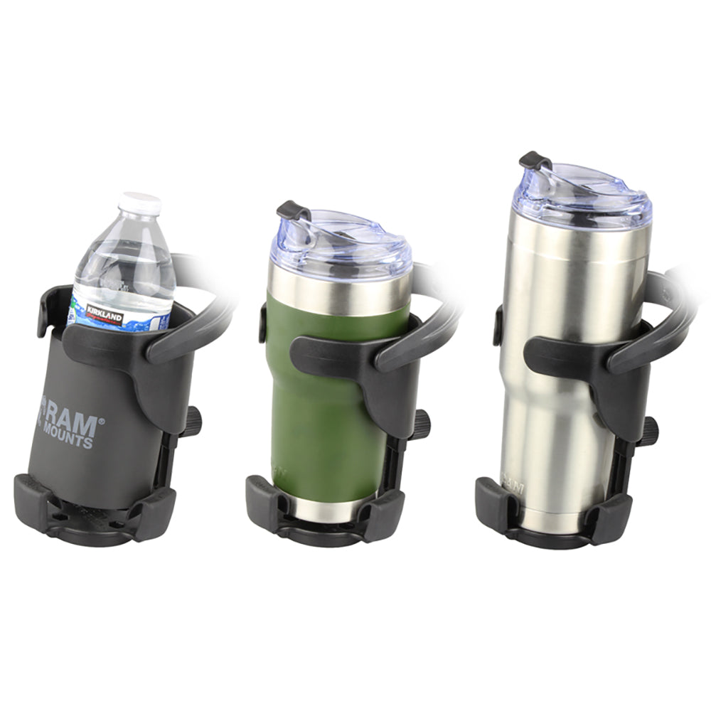 RAM Mount Level Cup™ XL Low Profile Mount w/Large Strap Clamp Base