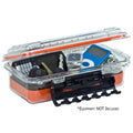 Plano 3500 Waterproof Polycarbonate Storage Box Orange Clear with cam-action latches and DriLoc O-ring seal