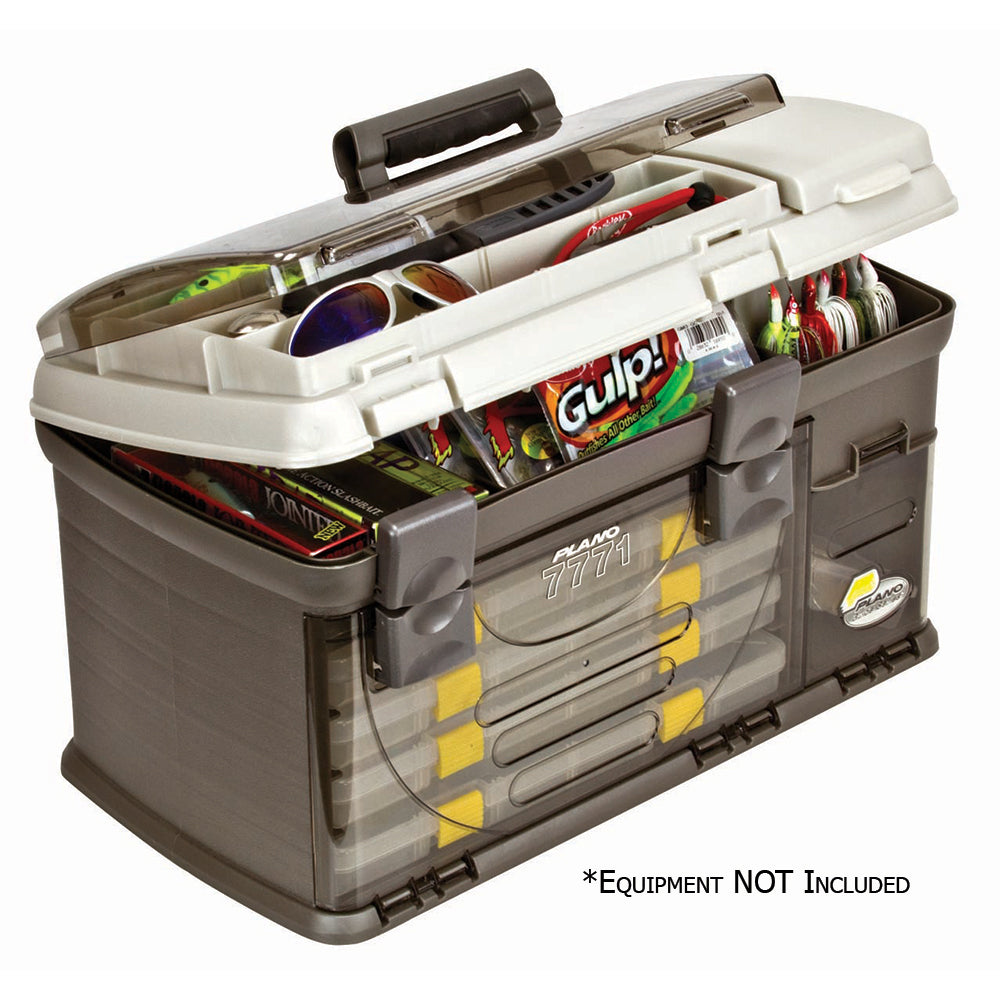 Plano Guide Series Pro StowAway Rack Tackle System Graphite Sandstone 21.25x12x12