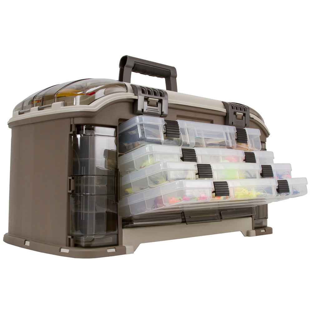 Plano Guide Series 787010 Angled Tackle System with 5 StowAway 3700 utility boxes, 23x12.25x12.25 inches