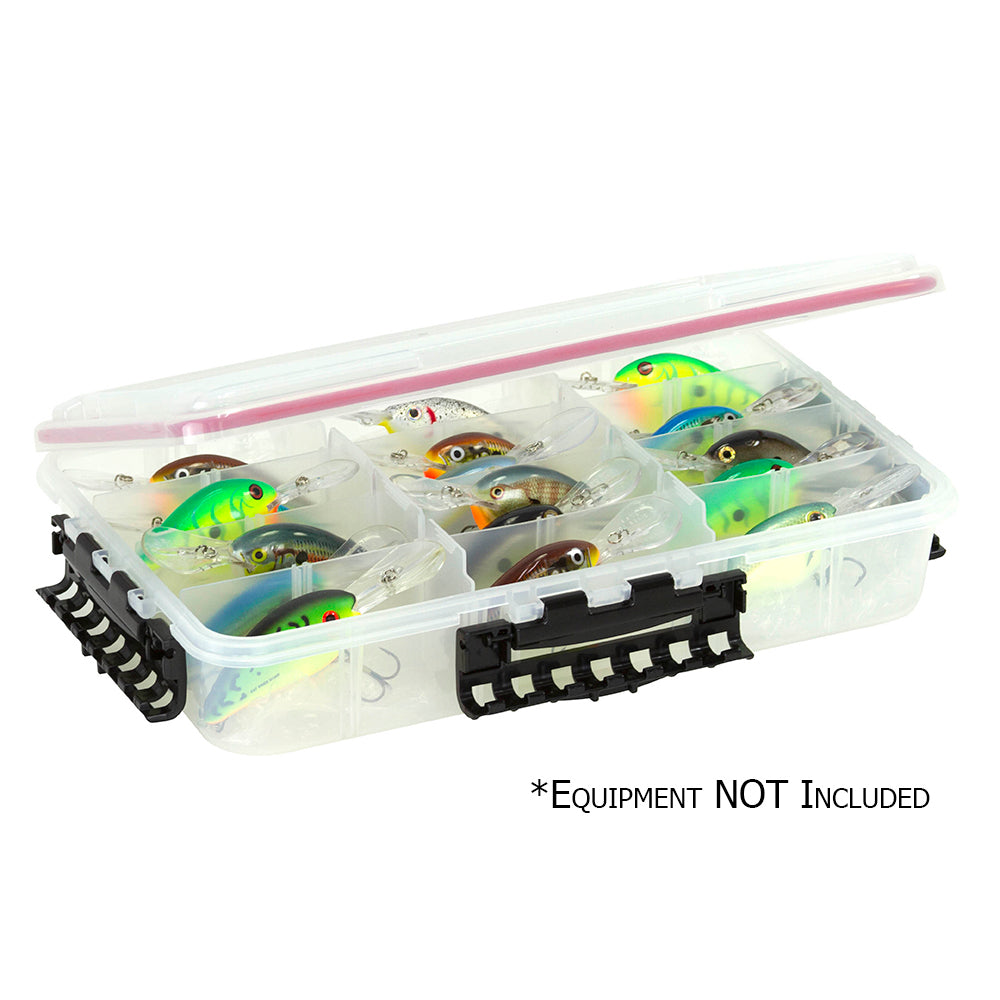 Plano Deep Waterproof StowAway 3700 utility box with transparent lid and adjustable compartments