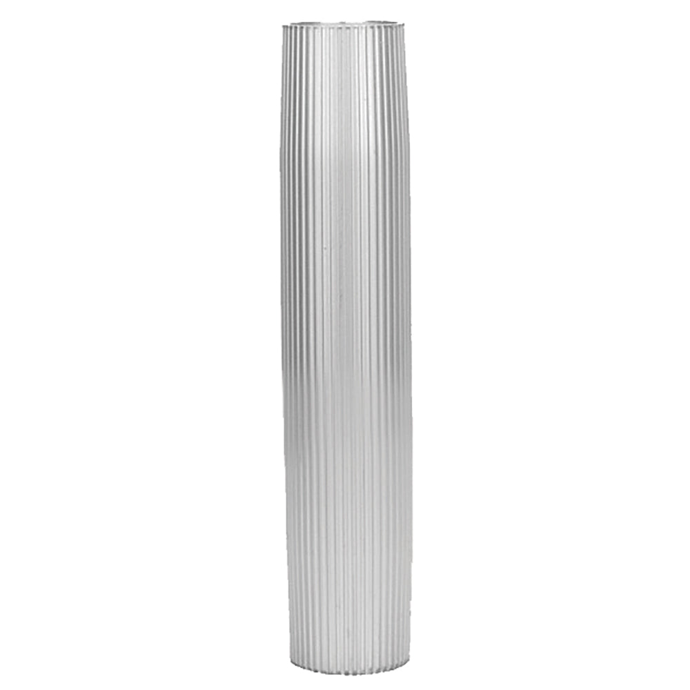 TACO Marine aluminum ribbed table pedestal 2-3/8 inch OD satin anodized finish