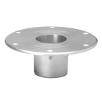 TACO Marine Zwaardvis flush mount table support in brite anodized aluminum for 2-3/8 inch pedestals