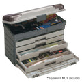 Plano Guide Series™ Drawer Tackle Box in Graphite and Sandstone with four drawers and DuraView lids