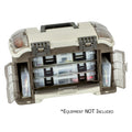 Plano Guide Series Angled Tackle System 3600 sandstone tackle box with angled utility box compartments