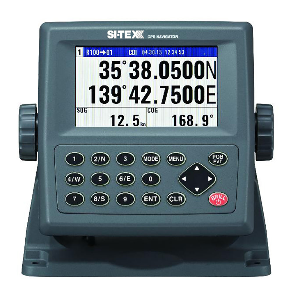 SI-TEX GPS-915 72-channel GPS receiver with 4.3-inch color LCD display and numeric keypad
