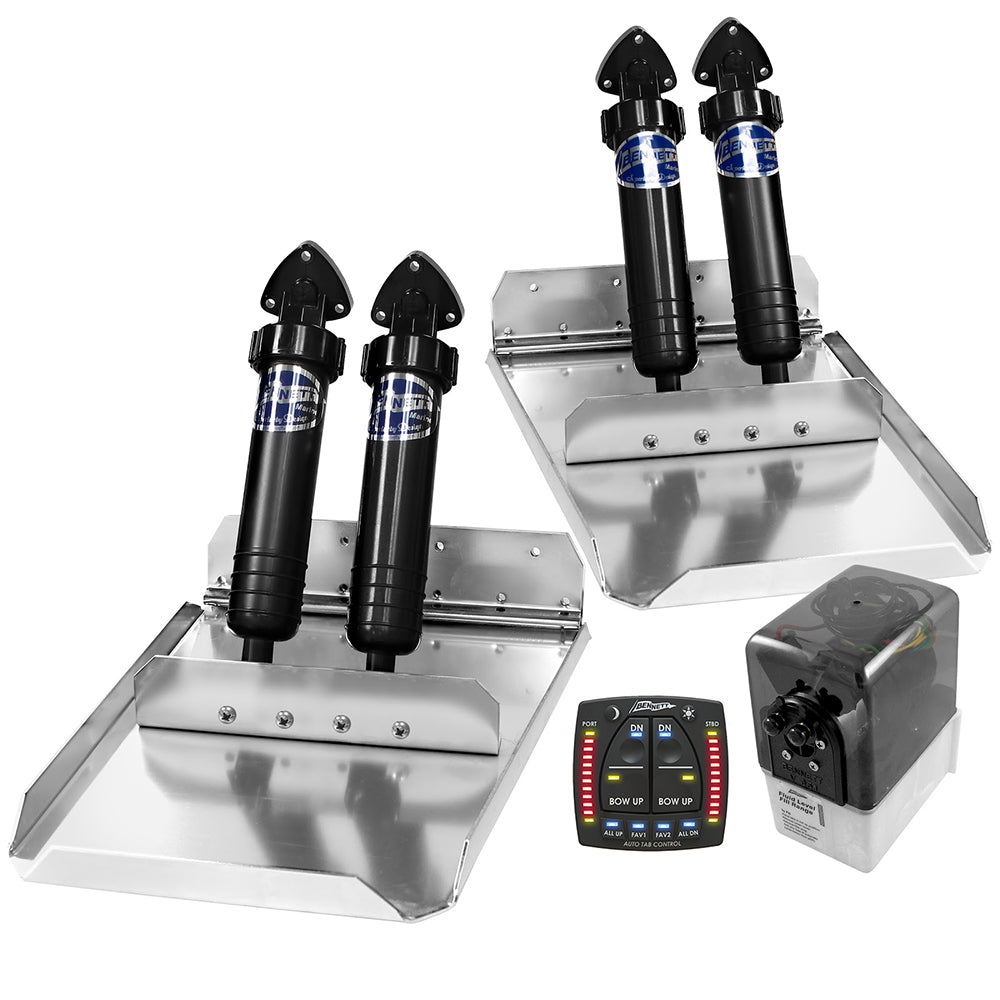 Bennett ST16ATP 12x16 Performance Sport Trim Tab System with Auto Trim Pro hydraulic control unit