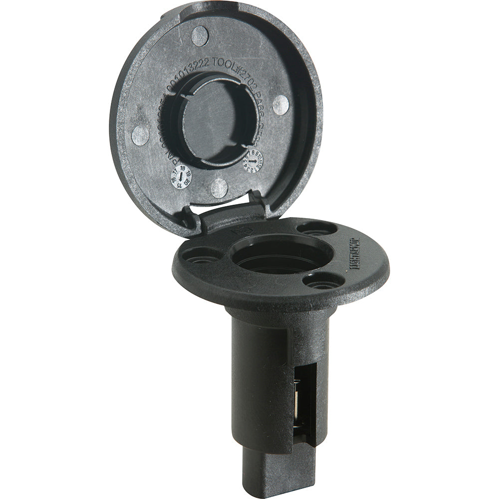 Attwood LightArmor Plug-In Base - 2 Pin - Black
