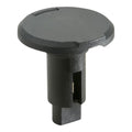 Attwood LightArmor 2-pin plug-in navigation light base in black, low-profile threaded mount