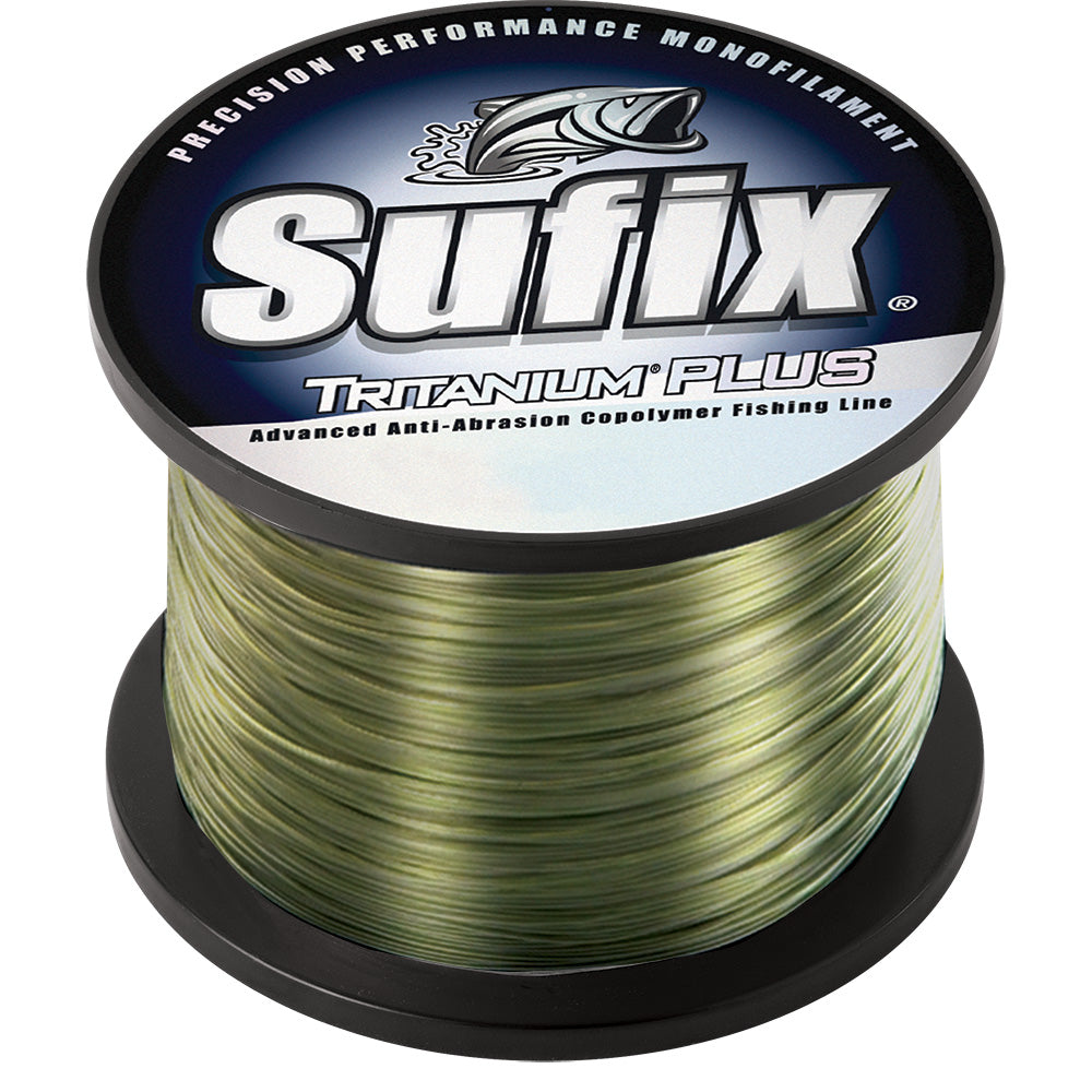 Sufix Tritanium Plus 10lb Dark Green 1495 yards copolymer monofilament fishing line