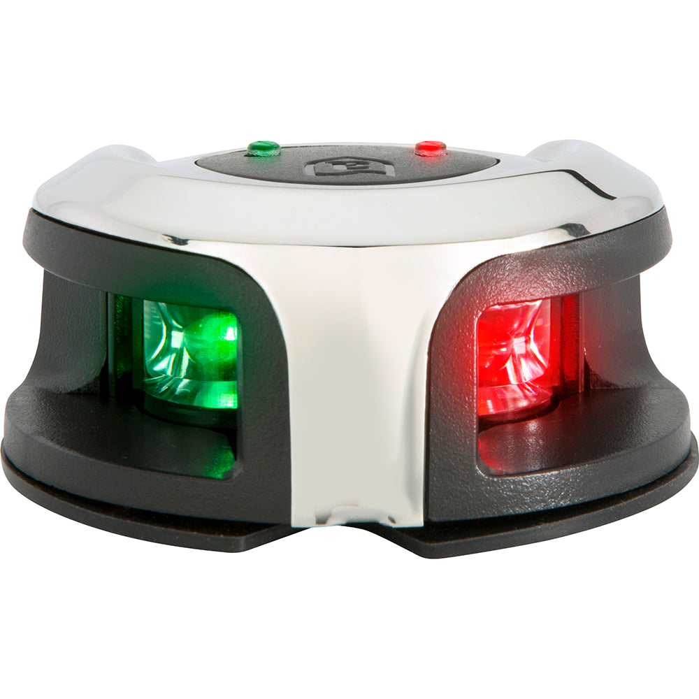 Attwood LightArmor stainless steel bi-color bow mount navigation light with LED engine and IP67 water resistance rating