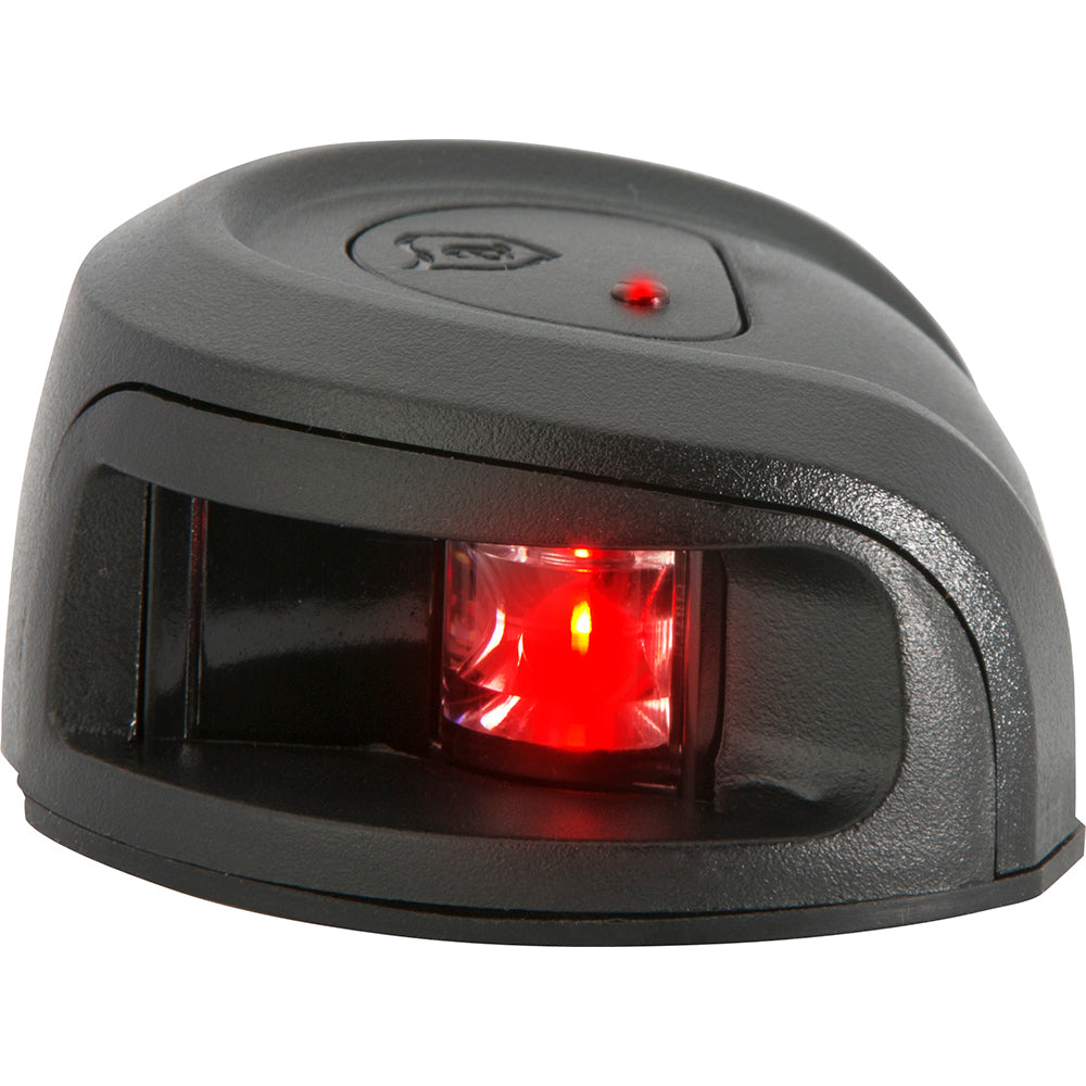 Attwood LightArmor Deck Mount Navigation Light - Black Composite - Port (red)