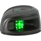 Attwood LightArmor Deck Mount Navigation Light - Black Composite - Starboard (green)