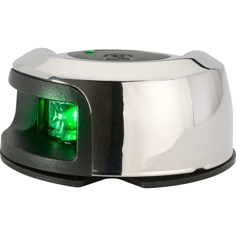 Attwood LightArmor stainless steel deck mount starboard green navigation light 2NM LED