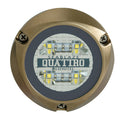 Lumitec SeaBlaze Quattro White Blue dual color LED underwater light bronze housing