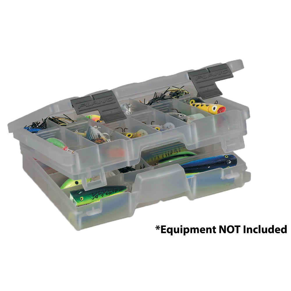 Plano Guide Series Two-Tiered Stowaway Tackle Box, 3600 Series, transparent, 10.88x7.5x2.75 inches