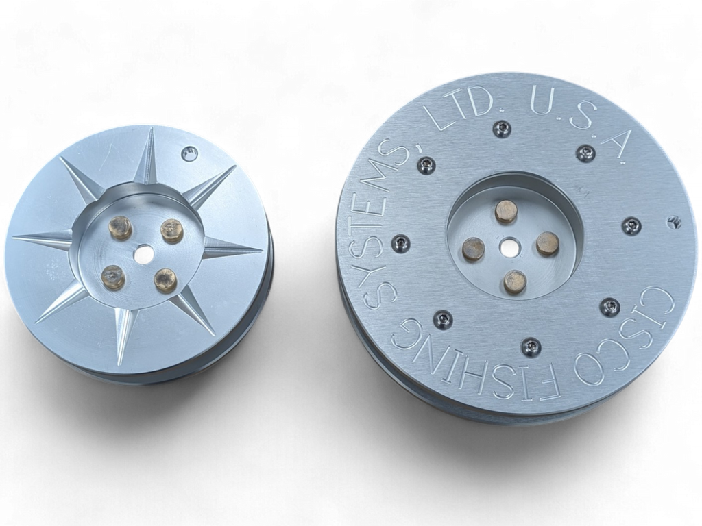 Cisco Fishing Systems 6" and 8" Aluminum Reels