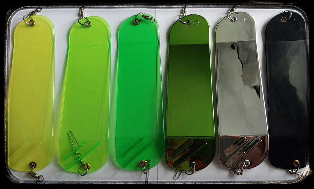 Ice Strong Outdoors - 8.5" Dual Fin Flashers PERSONALIZED! - 6 colors!