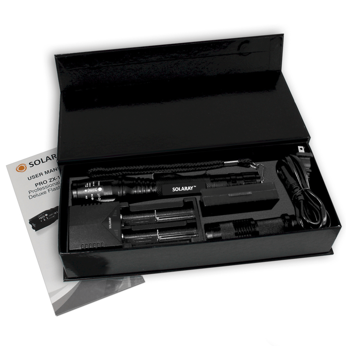 Solaray ZX-1XL 18650 LED Tactical Flashlight Kit