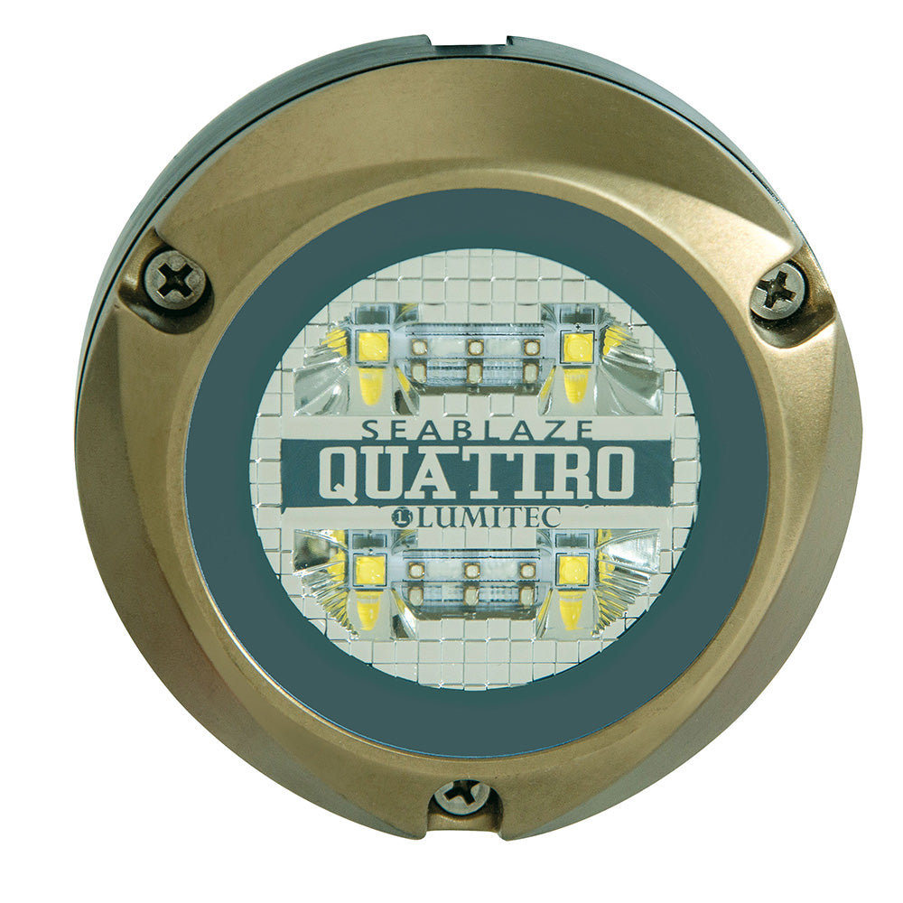 Lumitec Zambezi Quattro surface mount underwater light for pontoon boats and aluminum skiffs