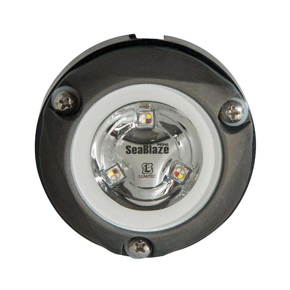 Lumitec Zambezi Mini surface mount underwater light white 670 lumen 3-inch diameter for pontoons and skiffs