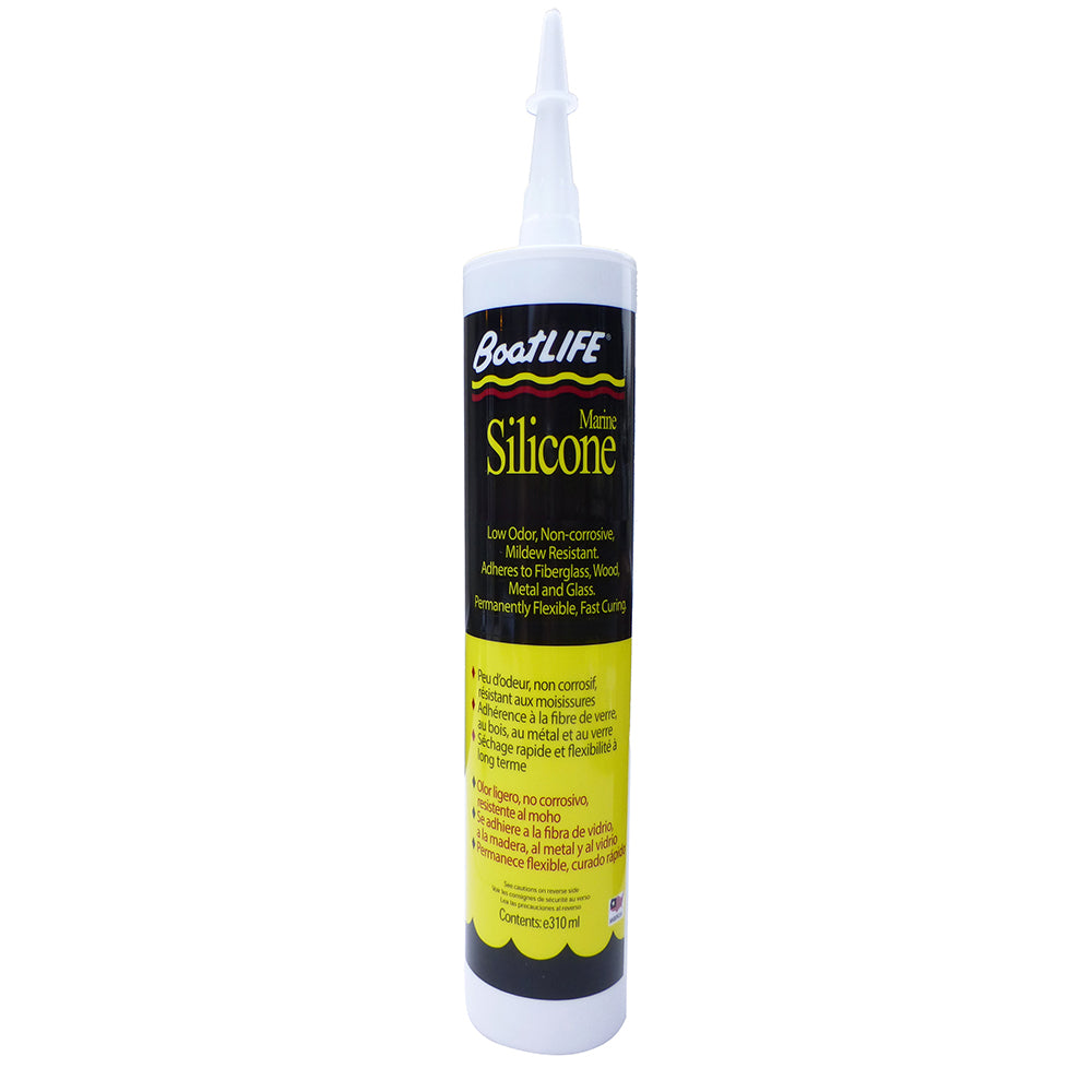 BoatLIFE Silicone Rubber Sealant Cartridge in white and black