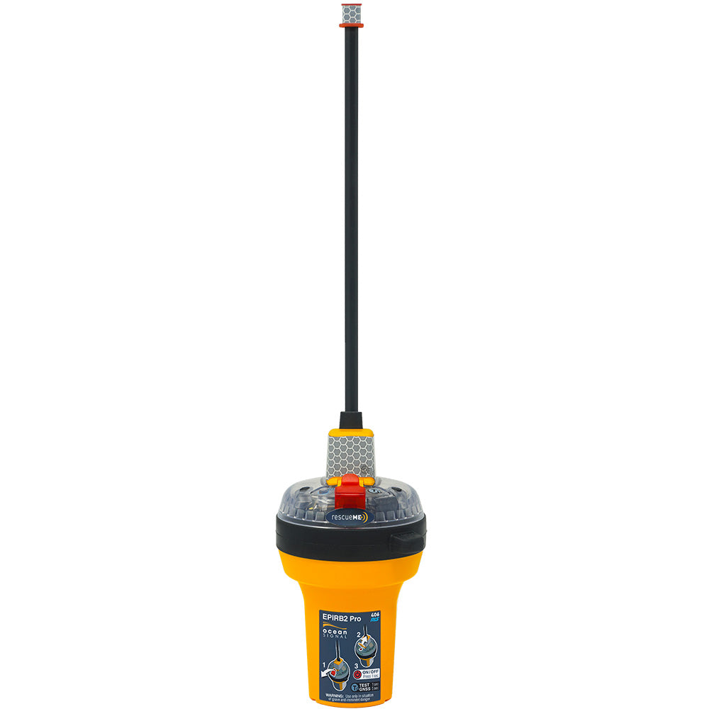 Ocean Signal rescueME EPIRB2 Pro Category I EPIRB with RLS and NFC in auto-release float-free bracket