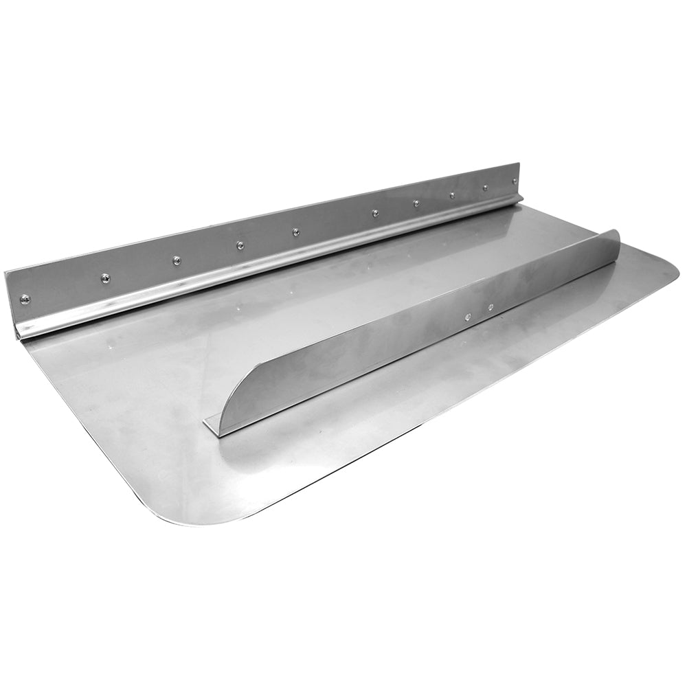 Bennett 30x12 stainless steel trim plane assembly with backing plate and hinge