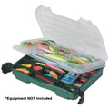 Plano LockJaw™ Satchel green double-cover tackle organizer with adjustable compartments