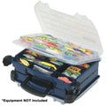 Plano Lockjaw Double Satchel Blue double-sided tackle organizer with LockJaw latches and retractable handle