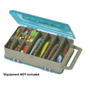 Plano Double-Sided Tackle Organizer Medium in Silver and Blue, 12.13 x 6.88 x 3.13 inches