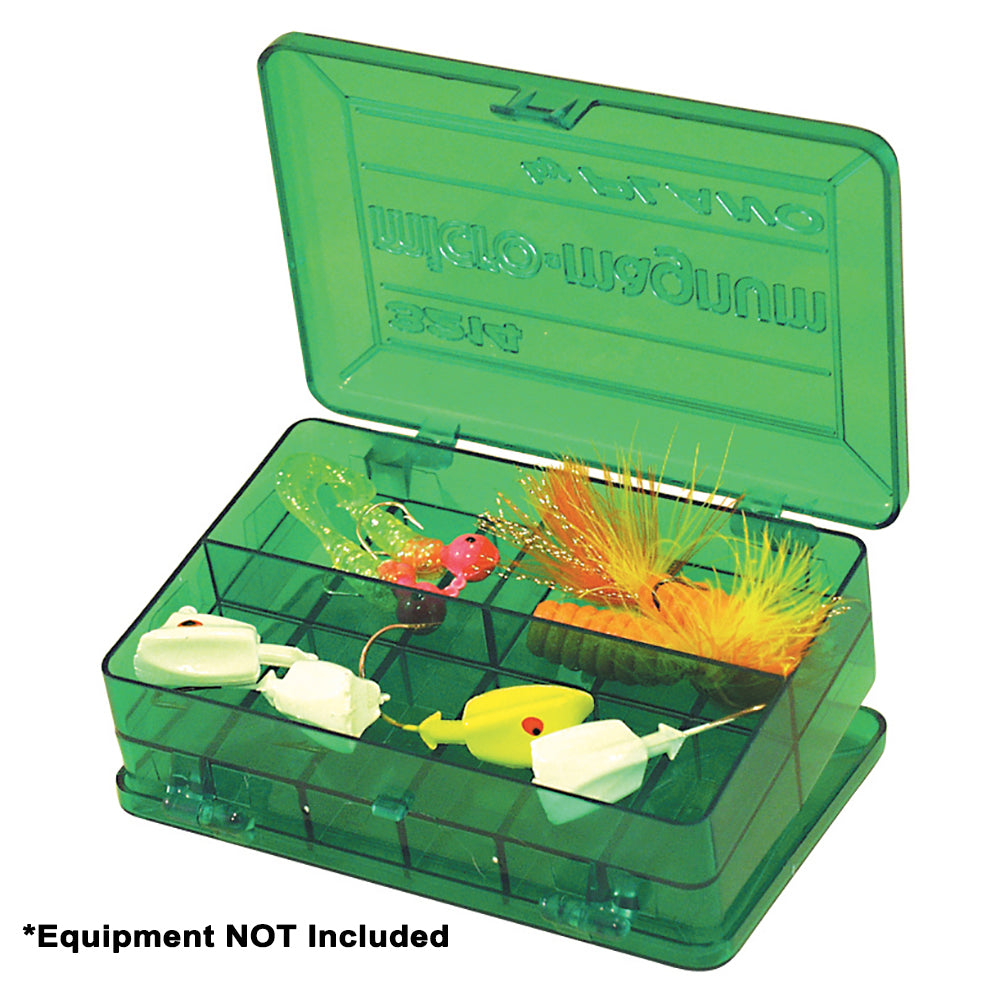 Plano Pocket Tackle Organizer green DuraView double-sided 14-compartment small bait storage box