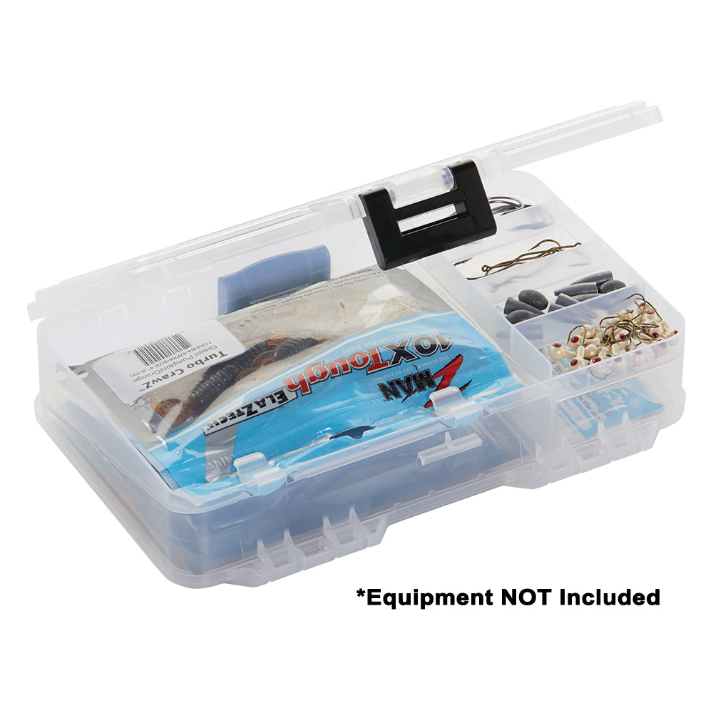 Plano Plastic Worm StowAway 3600 clear dual-sided tackle organizer with ProLatch closure, 11x7.5x2.5 inches
