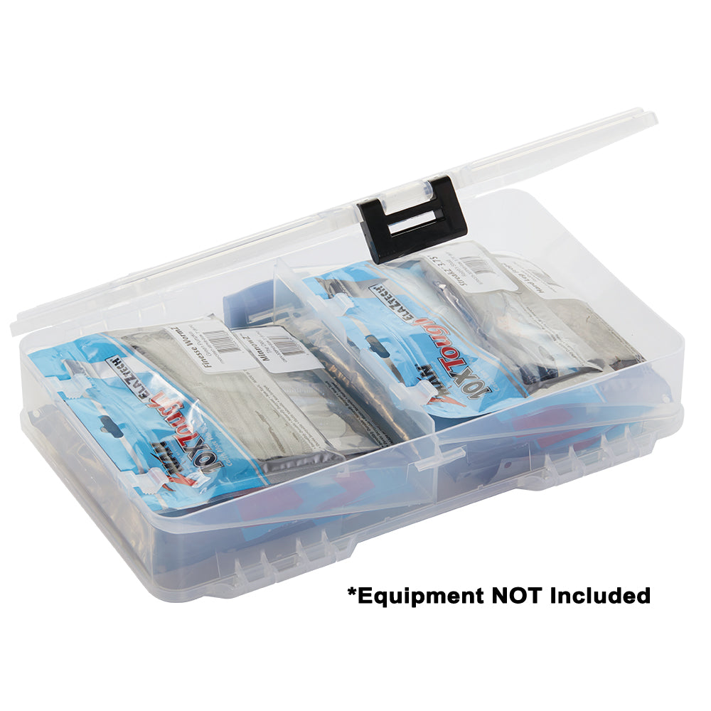 Plano Plastic Worm StowAway 3700 clear dual-sided tackle storage box 14x9 inch