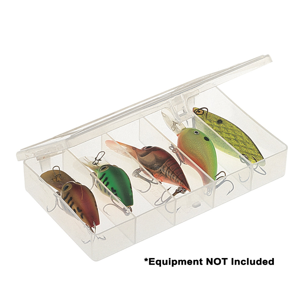 Plano Five-Compartment Stowaway 3400 clear tackle storage box, 6.5 x 3.75 x 1.13 inches