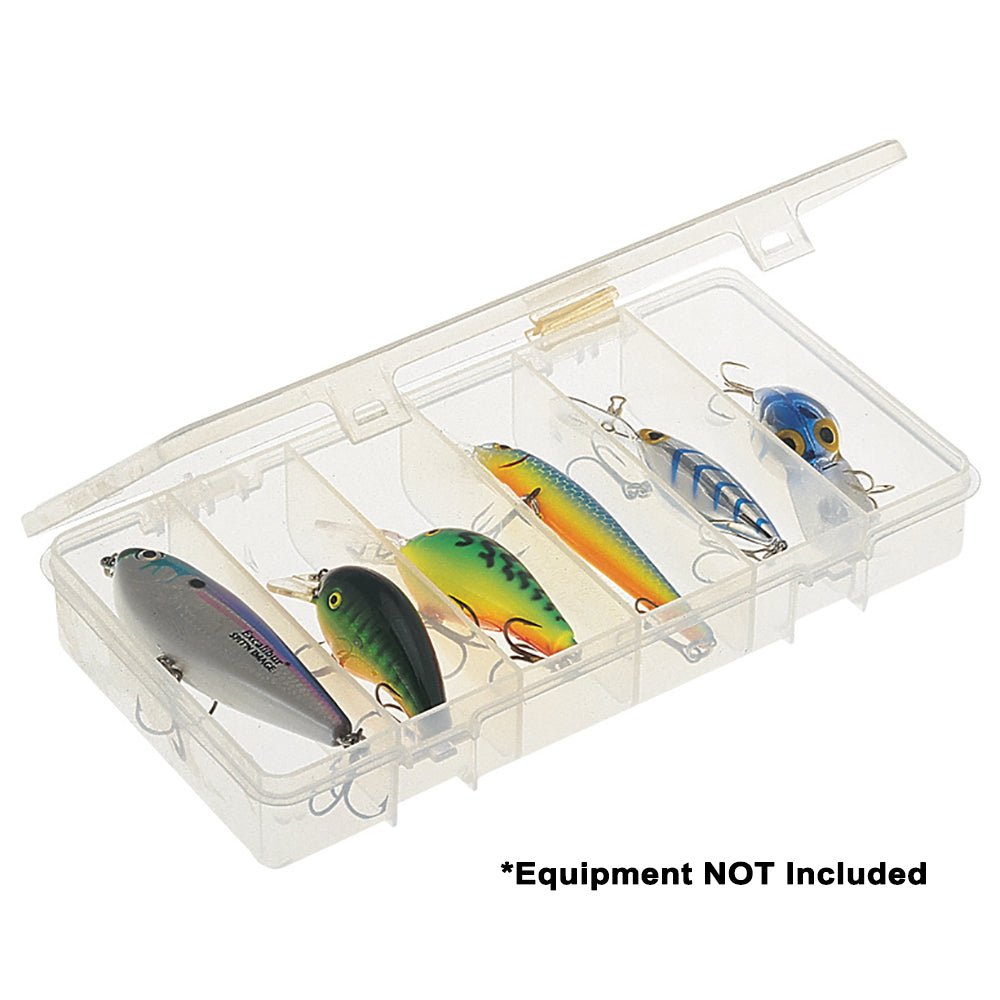 Plano Six-Compartment Stowaway 3400 clear tackle storage box, 8.25 x 4.25 x 1.38 inches
