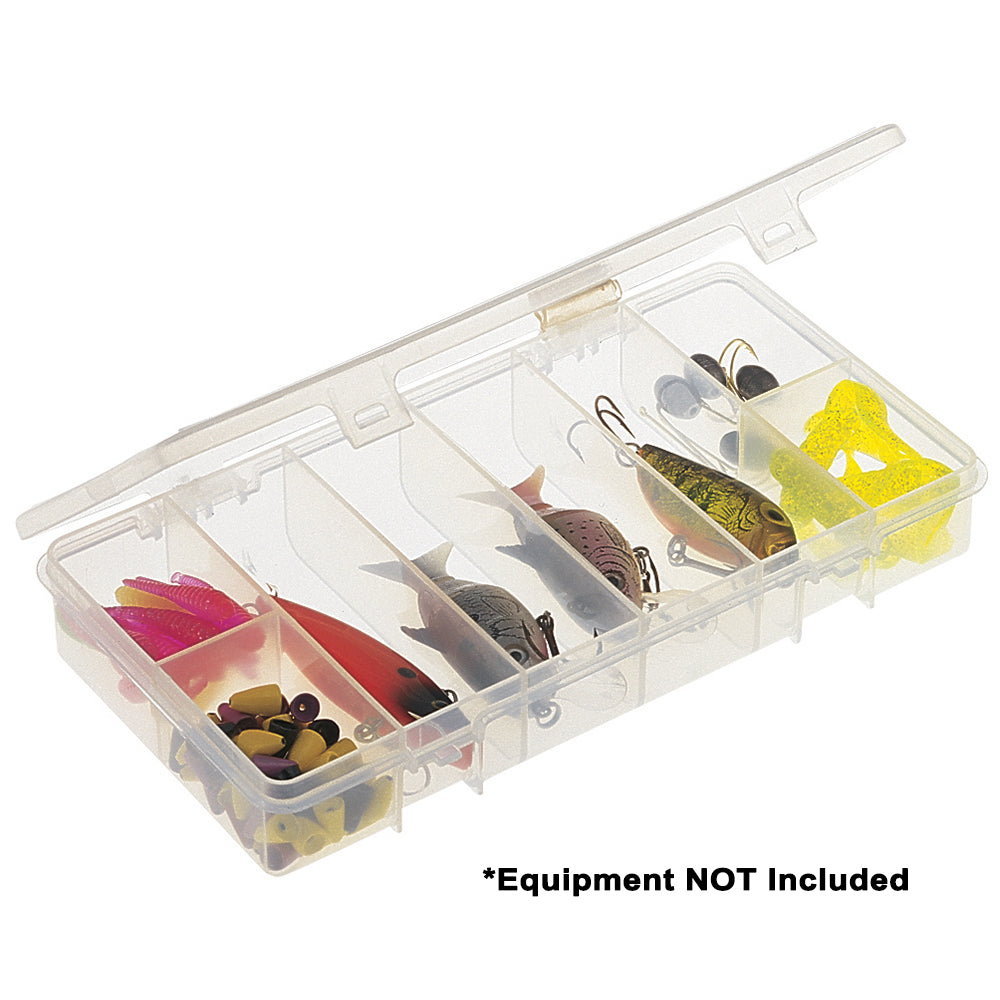 Plano Eight-Compartment Stowaway 3400 clear tackle storage box, 8.25 x 4.25 x 1.38 inches