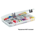 Plano ProLatch 13-Compartment Stowaway 3700 clear tackle storage box, 14x9.25x1.88 in.
