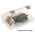 Plano ProLatch Open-Compartment Half-Size 3700 Stowaway storage box in clear, 9x7x2 inches