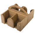 Whitecap teak 4-mug holder with cutouts for handles, 7-3/4 x 8-1/2 x 6 inch