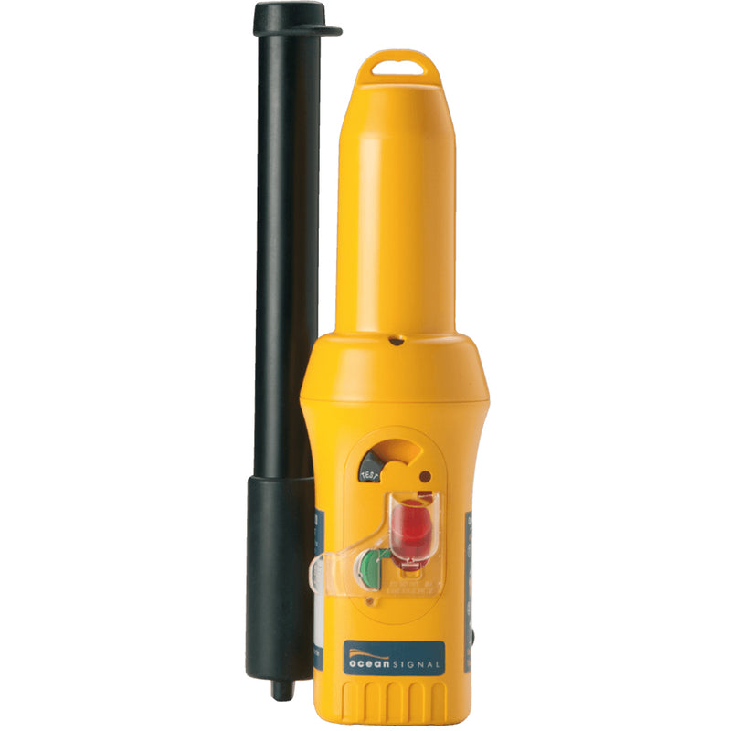 Ocean Signal SafeSea S100 SART search and rescue transponder with telescopic pole and storage bracket