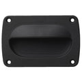 Whitecap Large Black Nylon Flush Pull 3-11/16 inch marine hatch cabinet pull