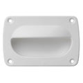 Whitecap Large White Nylon Flush Pull 3-11/16 inch for marine hatches and panels