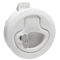 Whitecap Mini Ring Pull Nylon Locking Slam Latch in White