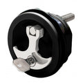 Whitecap chrome-plated Zamac black nylon locking compression handle 3-inch OD freshwater