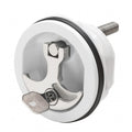 Whitecap chrome Zamac white nylon locking compression handle 3-inch freshwater