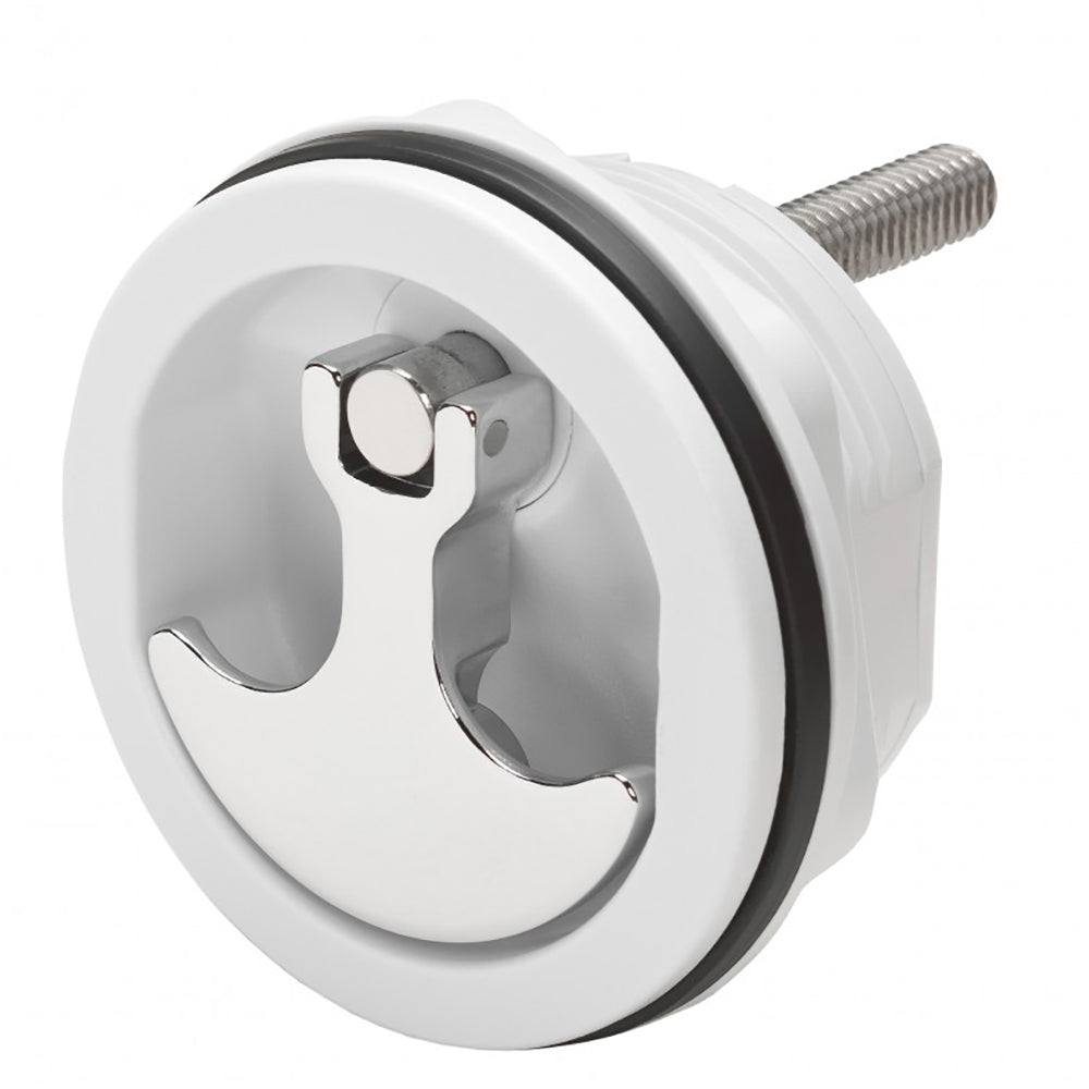 Whitecap CP Zamac White Nylon non-locking compression handle 3-inch OD freshwater hatch latch