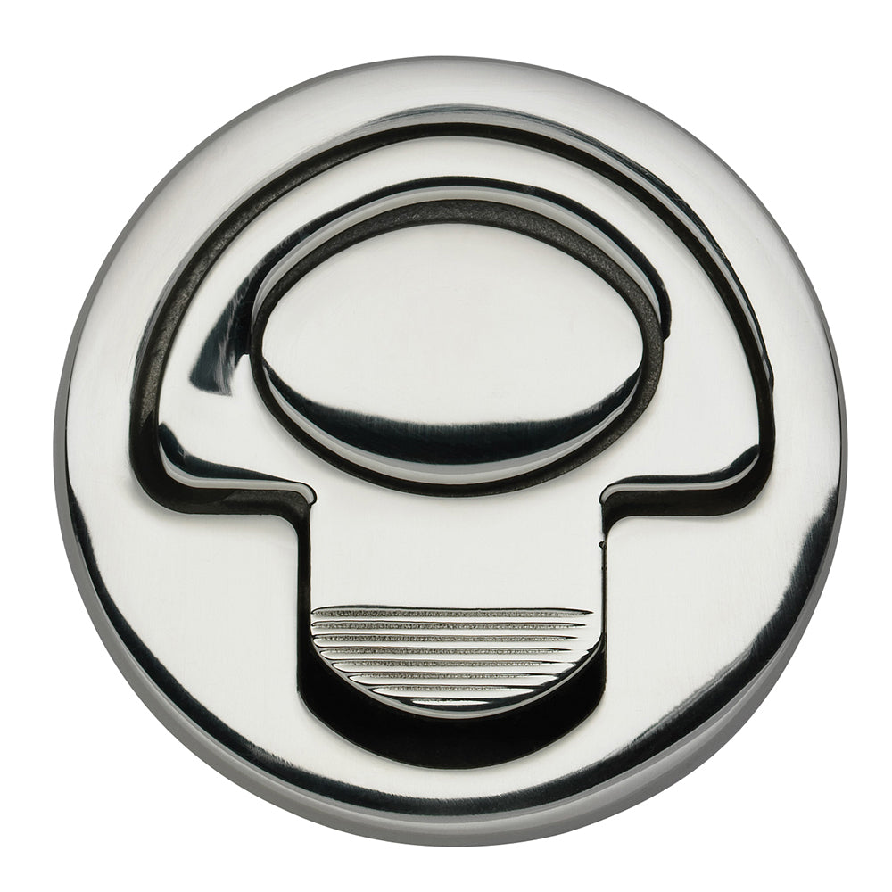 Whitecap 2-inch flush lever pull for boat hatches and lockers