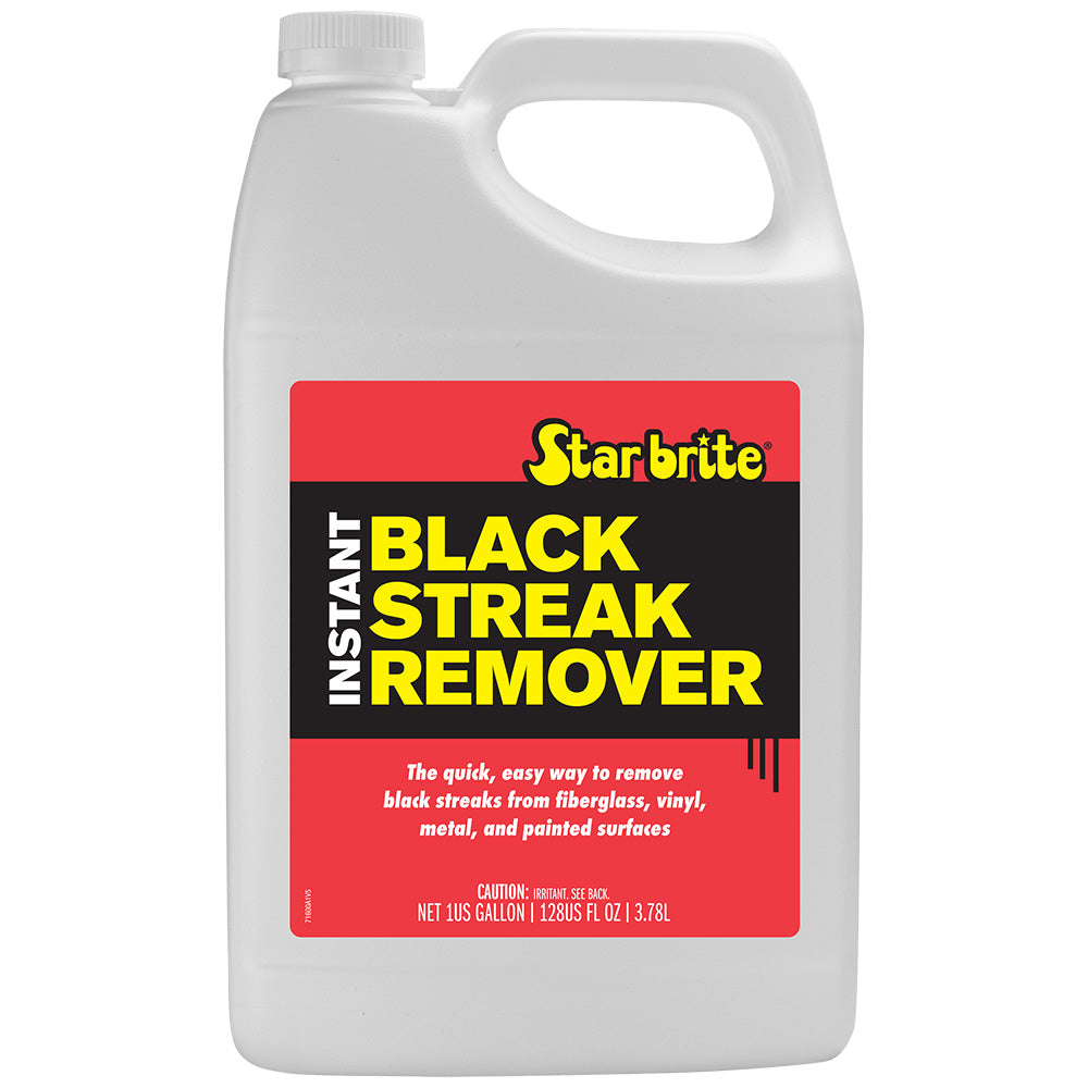 Star brite Instant Black Streak Remover 1 Gallon bottle for fiberglass vinyl metal plastic and painted surfaces