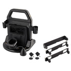 Humminbird HELIX ICE Conversion Kit with shuttle, CHIRP transducer, rod holders, and SAE power cables